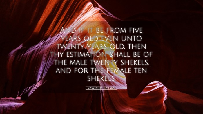 Picture 05 - Leviticus 27:5 KJV Desktop Wallpaper - And if it be from five years old even unto twenty - Desktop Bible Verse Wallpaper