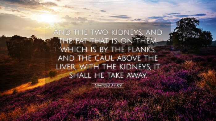 Picture 05 - Leviticus 3:4 KJV Desktop Wallpaper - And the two kidneys, and the fat that is on them, - Desktop Bible Verse Wallpaper