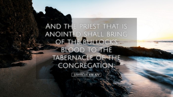 Picture 05 - Leviticus 4:16 KJV Desktop Wallpaper - And the priest that is anointed shall bring of - Desktop Bible Verse Wallpaper