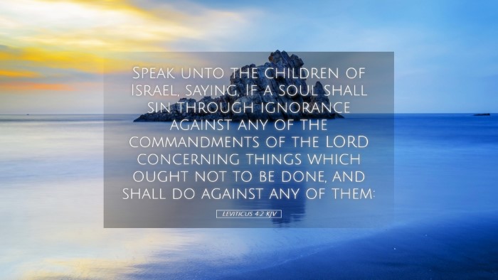 Picture 05 - Leviticus 4:2 KJV Desktop Wallpaper - Speak unto the children of Israel, saying, If a - Desktop Bible Verse Wallpaper