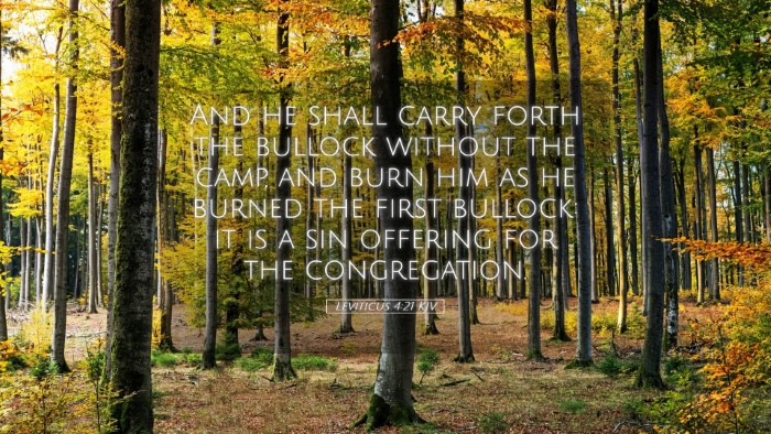 Picture 05 - Leviticus 4:21 KJV Desktop Wallpaper - And he shall carry forth the bullock without the - Desktop Bible Verse Wallpaper