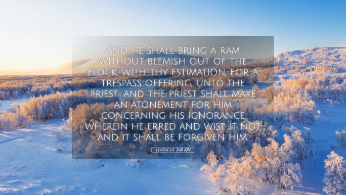 Picture 05 - Leviticus 5:18 KJV Desktop Wallpaper - And he shall bring a ram without blemish out of - Desktop Bible Verse Wallpaper