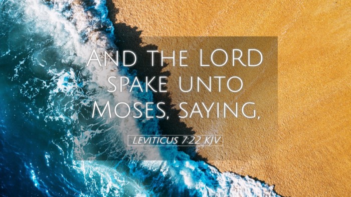 Picture 05 - Leviticus 7:22 KJV Desktop Wallpaper - And the LORD spake unto Moses, - Desktop Bible Verse Wallpaper