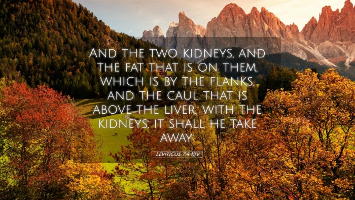 Picture 05 - Leviticus 7:4 KJV Desktop Wallpaper - And the two kidneys, and the fat that is on them, - Desktop Bible Verse Wallpaper