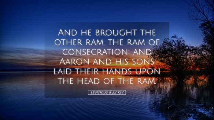 Picture 05 - Leviticus 8:22 KJV Desktop Wallpaper - And he brought the other ram, the ram of - Desktop Bible Verse Wallpaper