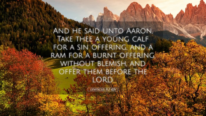 Picture 05 - Leviticus 9:2 KJV Desktop Wallpaper - And he said unto Aaron, Take thee a young calf - Desktop Bible Verse Wallpaper