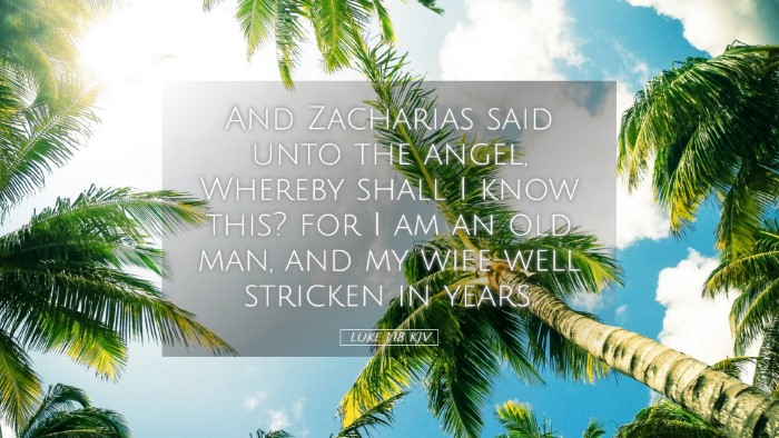 Picture 05 - Luke 1:18 KJV Desktop Wallpaper - And Zacharias said unto the angel, Whereby shall - Desktop Bible Verse Wallpaper