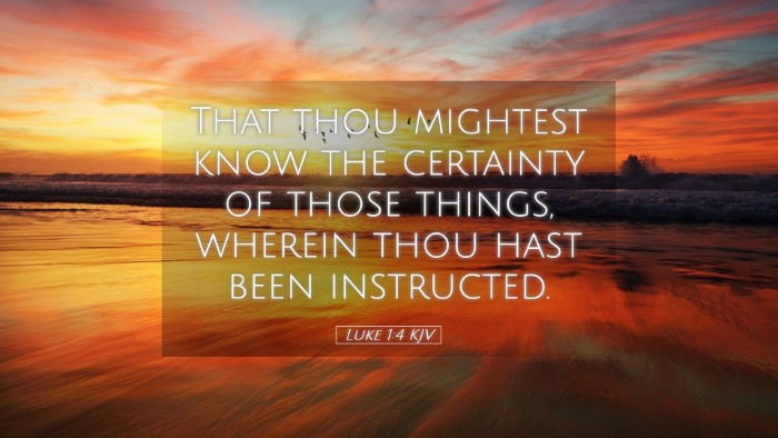 Picture 05 - Luke 1:4 KJV Desktop Wallpaper - That thou mightest know the certainty of those - Desktop Bible Verse Wallpaper