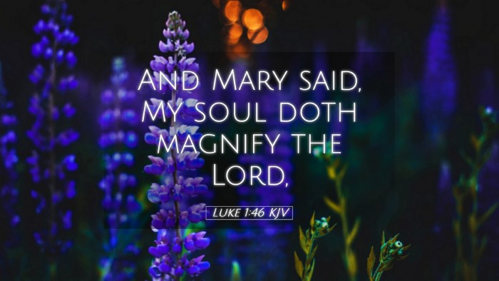 Picture 05 - Luke 1:46 KJV Desktop Wallpaper - And Mary said, My soul doth magnify the - Desktop Bible Verse Wallpaper