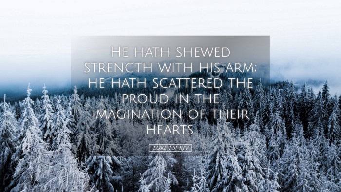 Picture 05 - Luke 1:51 KJV Desktop Wallpaper - He hath shewed strength with his arm; he hath - Desktop Bible Verse Wallpaper