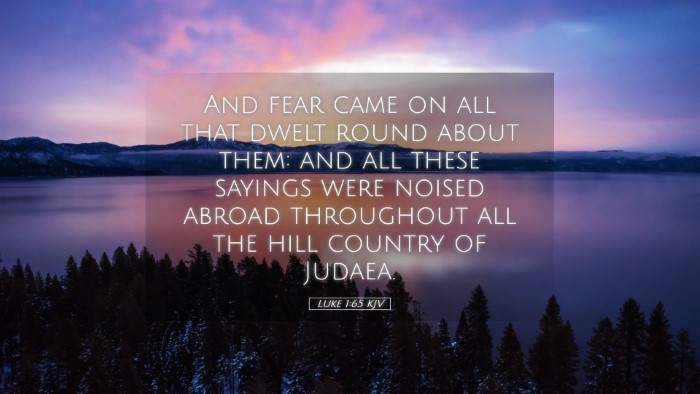 Picture 05 - Luke 1:65 KJV Desktop Wallpaper - And fear came on all that dwelt round about them: - Desktop Bible Verse Wallpaper