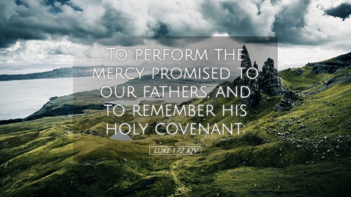Picture 05 - Luke 1:72 KJV Desktop Wallpaper - To perform the mercy promised to our fathers, and - Desktop Bible Verse Wallpaper