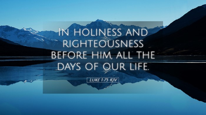 Picture 05 - Luke 1:75 KJV Desktop Wallpaper - In holiness and righteousness before him, all the - Desktop Bible Verse Wallpaper