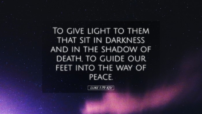 Picture 05 - Luke 1:79 KJV Desktop Wallpaper - To give light to them that sit in darkness and in - Desktop Bible Verse Wallpaper
