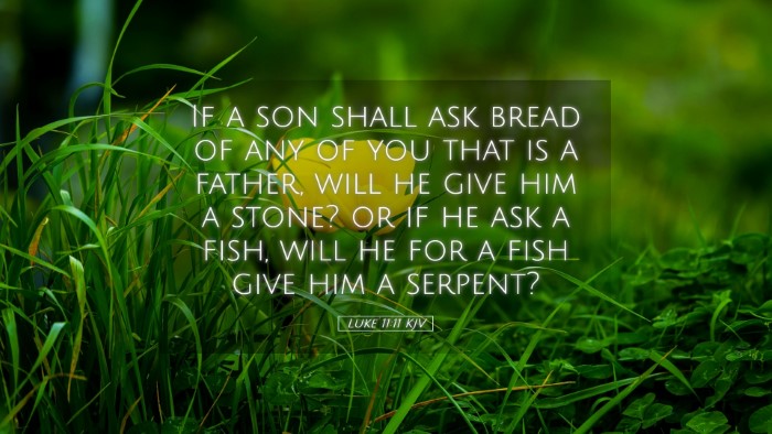 Picture 05 - Luke 11:11 KJV Desktop Wallpaper - If a son shall ask bread of any of you that is a - Desktop Bible Verse Wallpaper