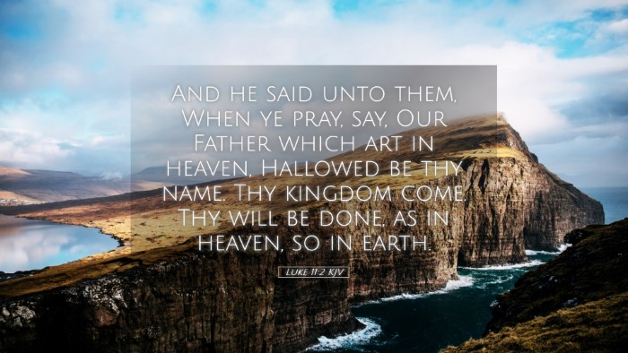 Picture 05 - Luke 11:2 KJV Desktop Wallpaper - And he said unto them, When ye pray, say, Our - Desktop Bible Verse Wallpaper