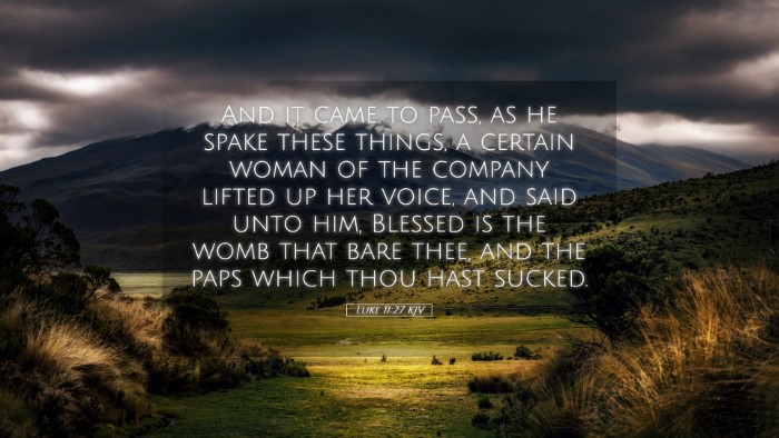 Picture 05 - Luke 11:27 KJV Desktop Wallpaper - And it came to pass, as he spake these things, a - Desktop Bible Verse Wallpaper