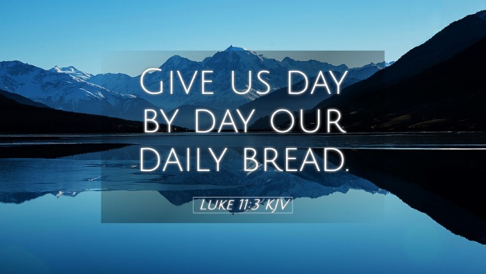 Picture 05 - Luke 11:3 KJV Desktop Wallpaper - Give us day by day our daily - Desktop Bible Verse Wallpaper