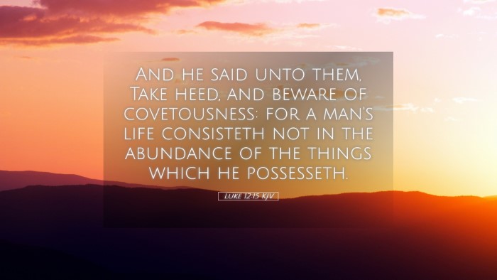 Picture 05 - Luke 12:15 KJV Desktop Wallpaper - And he said unto them, Take heed, and beware of - Desktop Bible Verse Wallpaper