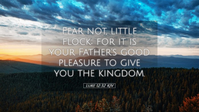 Picture 05 - Luke 12:32 KJV Desktop Wallpaper - Fear not, little flock; for it is your Father's - Desktop Bible Verse Wallpaper
