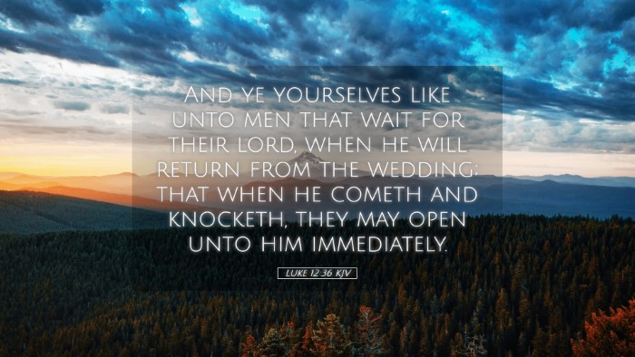 Picture 05 - Luke 12:36 KJV Desktop Wallpaper - And ye yourselves like unto men that wait for - Desktop Bible Verse Wallpaper