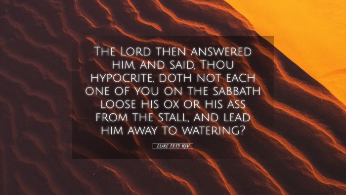 Picture 05 - Luke 13:15 KJV Desktop Wallpaper - The Lord then answered him, and said, Thou - Desktop Bible Verse Wallpaper