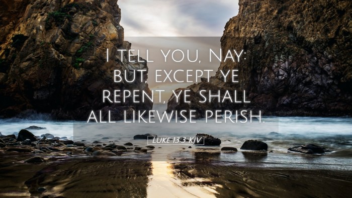 Picture 05 - Luke 13:3 KJV Desktop Wallpaper - I tell you, Nay: but, except ye repent, ye shall - Desktop Bible Verse Wallpaper