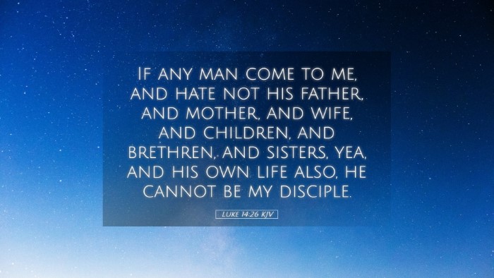 Picture 05 - Luke 14:26 KJV Desktop Wallpaper - If any man come to me, and hate not his father, - Desktop Bible Verse Wallpaper