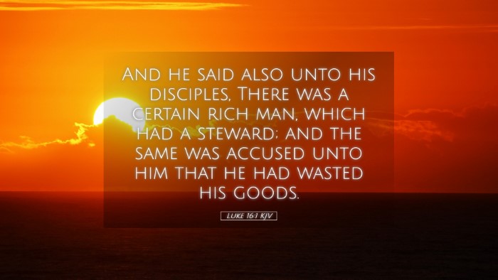 Picture 05 - Luke 16:1 KJV Desktop Wallpaper - And he said also unto his disciples, There was a - Desktop Bible Verse Wallpaper