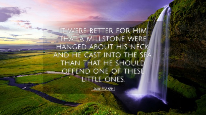 Picture 05 - Luke 17:2 KJV Desktop Wallpaper - It were better for him that a millstone were - Desktop Bible Verse Wallpaper