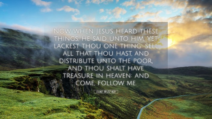 Picture 05 - Luke 18:22 KJV Desktop Wallpaper - Now when Jesus heard these things, he said unto - Desktop Bible Verse Wallpaper