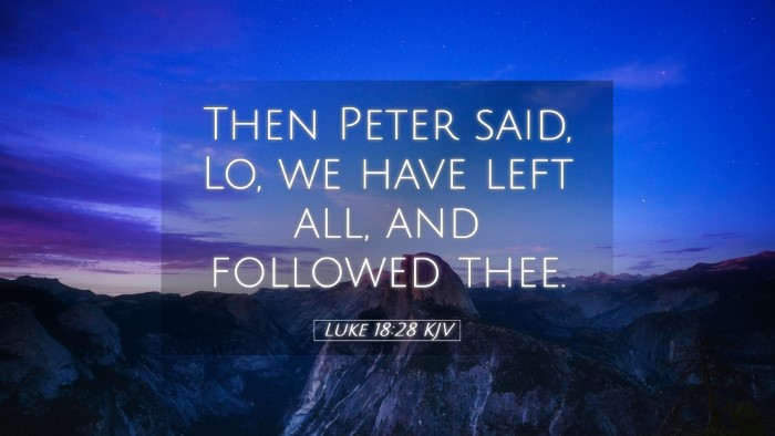Picture 05 - Luke 18:28 KJV Desktop Wallpaper - Then Peter said, Lo, we have left all, and - Desktop Bible Verse Wallpaper