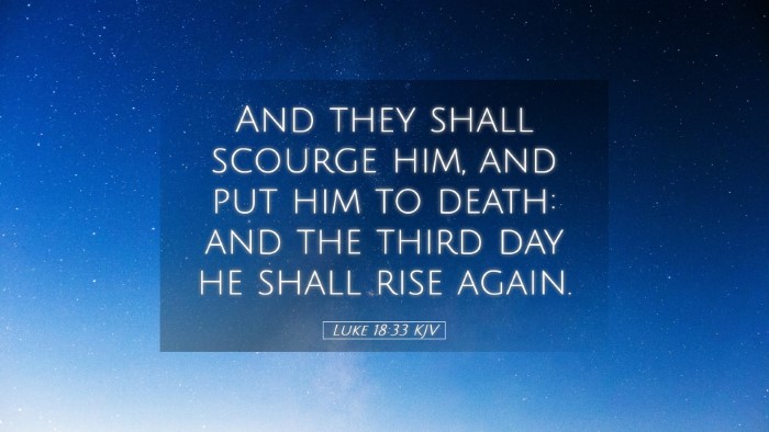 Picture 05 - Luke 18:33 KJV Desktop Wallpaper - And they shall scourge him, and put him to death: - Desktop Bible Verse Wallpaper