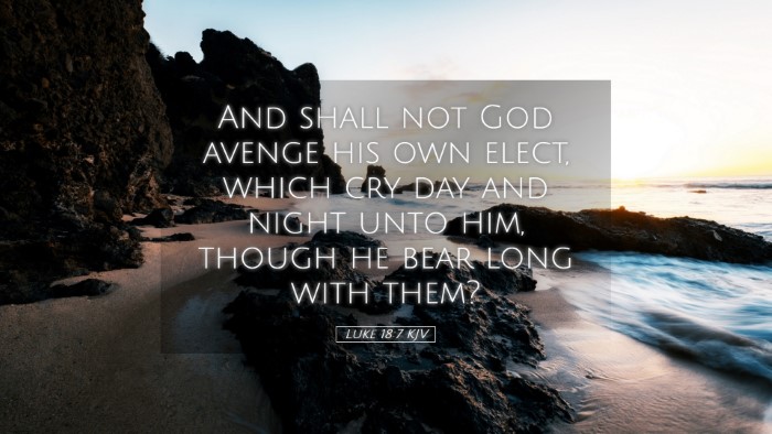 Picture 05 - Luke 18:7 KJV Desktop Wallpaper - And shall not God avenge his own elect, which cry - Desktop Bible Verse Wallpaper