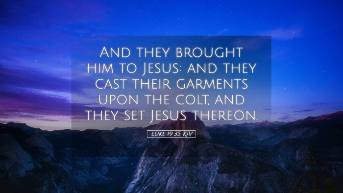 Picture 05 - Luke 19:35 KJV Desktop Wallpaper - And they brought him to Jesus: and they cast - Desktop Bible Verse Wallpaper