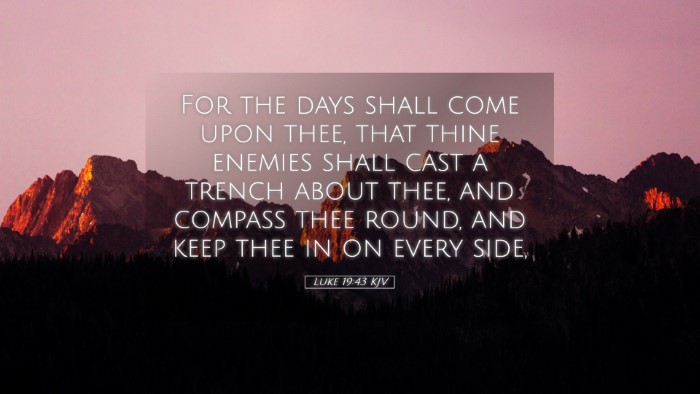 Picture 05 - Luke 19:43 KJV Desktop Wallpaper - For the days shall come upon thee, that thine - Desktop Bible Verse Wallpaper