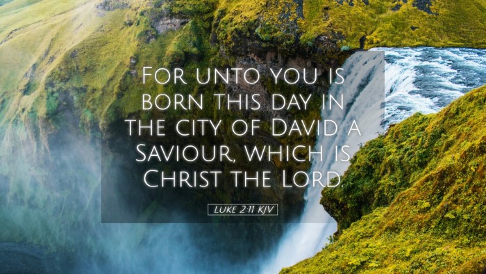 Picture 05 - Luke 2:11 KJV Desktop Wallpaper - For unto you is born this day in the city of - Desktop Bible Verse Wallpaper