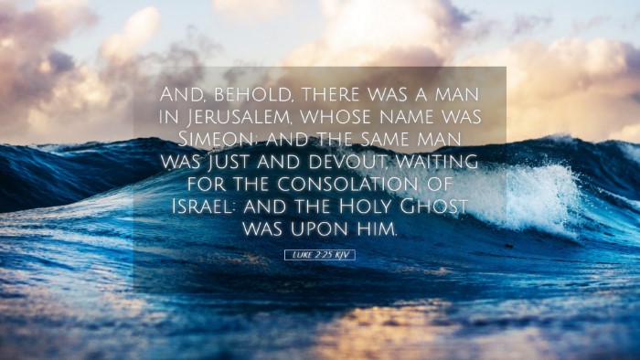 Picture 05 - Luke 2:25 KJV Desktop Wallpaper - And, behold, there was a man in Jerusalem, whose - Desktop Bible Verse Wallpaper