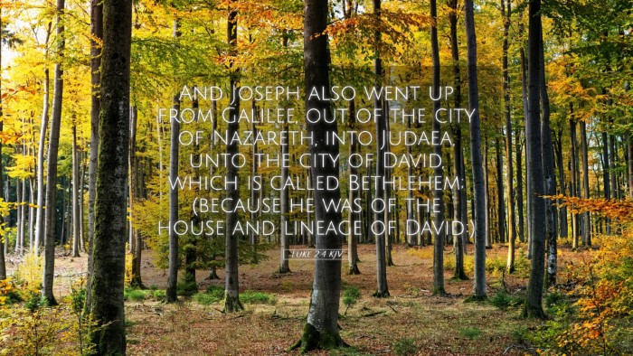 Picture 05 - Luke 2:4 KJV Desktop Wallpaper - And Joseph also went up from Galilee, out of the - Desktop Bible Verse Wallpaper
