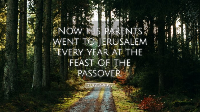 Picture 05 - Luke 2:41 KJV Desktop Wallpaper - Now his parents went to Jerusalem every year at - Desktop Bible Verse Wallpaper