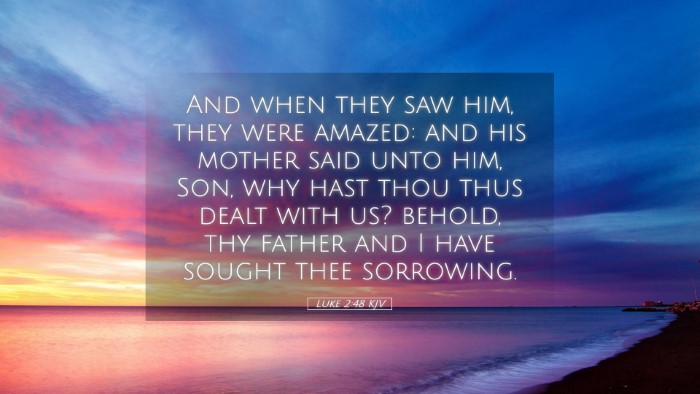 Picture 05 - Luke 2:48 KJV Desktop Wallpaper - And when they saw him, they were amazed: and his - Desktop Bible Verse Wallpaper