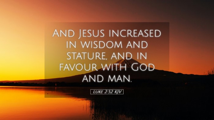 Picture 05 - Luke 2:52 KJV Desktop Wallpaper - And Jesus increased in wisdom and stature, and in - Desktop Bible Verse Wallpaper