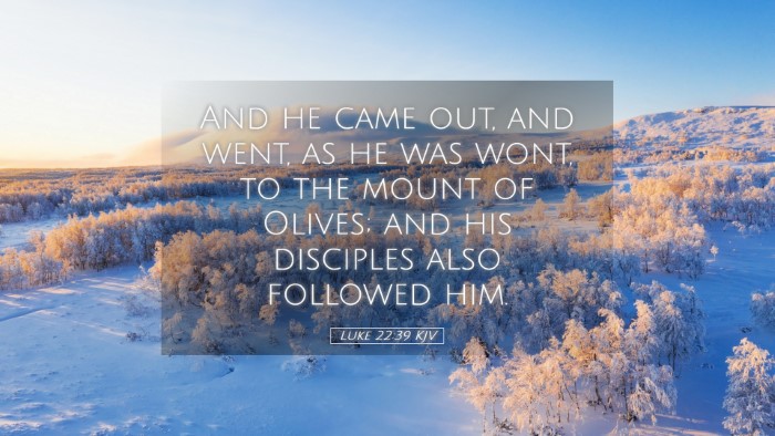 Picture 05 - Luke 22:39 KJV Desktop Wallpaper - And he came out, and went, as he was wont, to the - Desktop Bible Verse Wallpaper