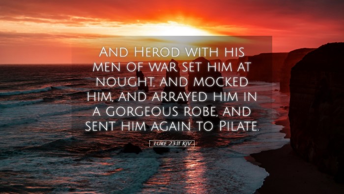 Picture 05 - Luke 23:11 KJV Desktop Wallpaper - And Herod with his men of war set him at nought, - Desktop Bible Verse Wallpaper