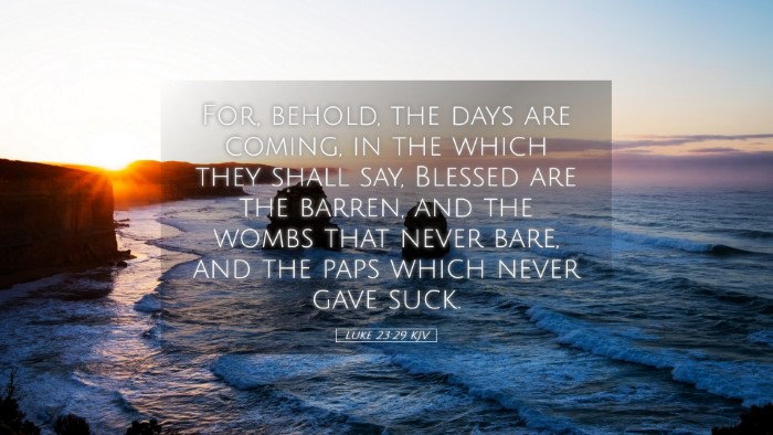 Picture 05 - Luke 23:29 KJV Desktop Wallpaper - For, behold, the days are coming, in the which - Desktop Bible Verse Wallpaper