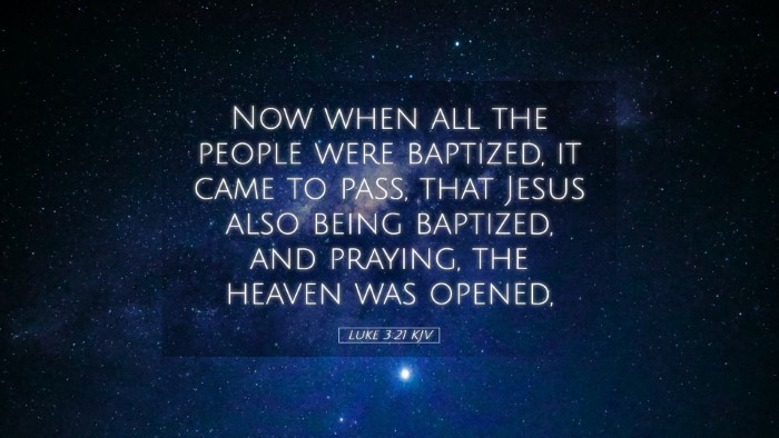 Picture 05 - Luke 3:21 KJV Desktop Wallpaper - Now when all the people were baptized, it came to - Desktop Bible Verse Wallpaper