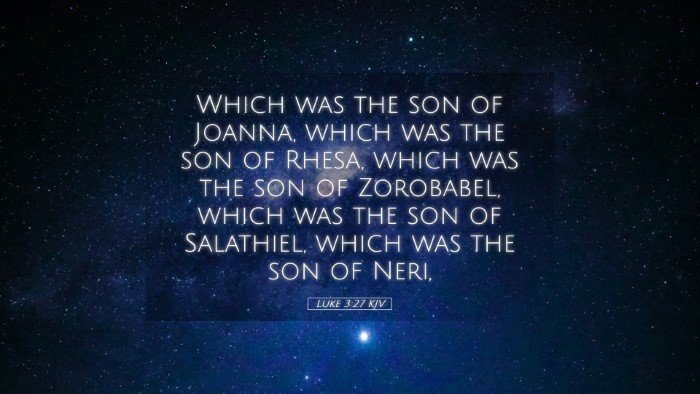 Picture 05 - Luke 3:27 KJV Desktop Wallpaper - Which was the son of Joanna, which was the son of - Desktop Bible Verse Wallpaper