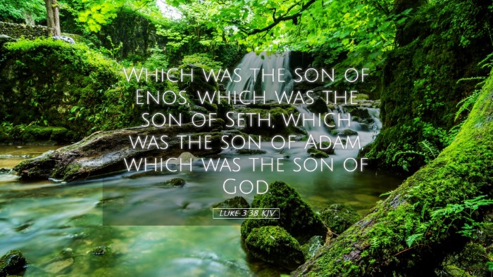 Picture 05 - Luke 3:38 KJV Desktop Wallpaper - Which was the son of Enos, which was the son of - Desktop Bible Verse Wallpaper