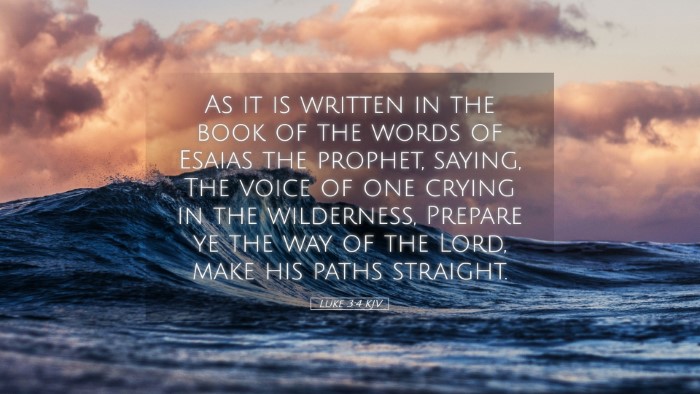 Picture 05 - Luke 3:4 KJV Desktop Wallpaper - As it is written in the book of the words of - Desktop Bible Verse Wallpaper