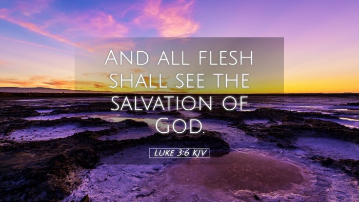 Picture 05 - Luke 3:6 KJV Desktop Wallpaper - And all flesh shall see the salvation of - Desktop Bible Verse Wallpaper